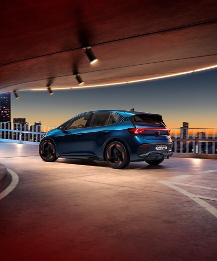 Cupra born all electric performance exterior view