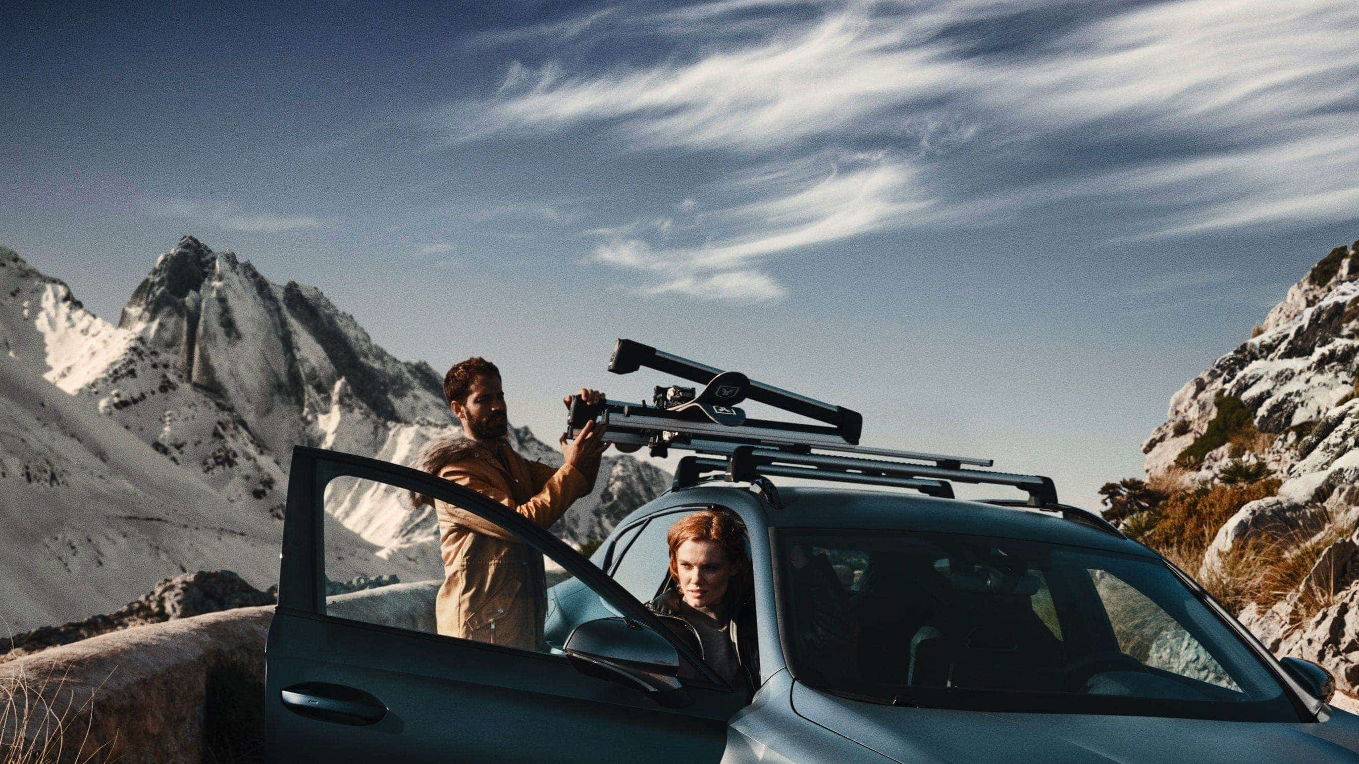 CUPRA Formentor with extendable ski rack accessory  