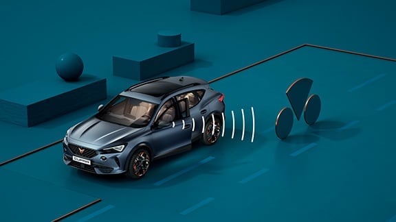 new CUPRA Leon Sportstourer ehybrid Family Sports Car with traffic recognition technology